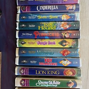 Disney Classic VHS Collection - Purple, Blue, Green